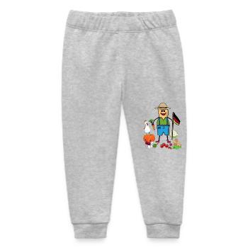 Erdnuss Landwirt Landwirte Gemüse Deutschlandfahne - Baby Organic Jogginghose Baby Tumbler von Stanley/Stella - Grau meliert - Vorne