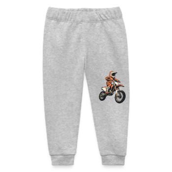 Motocross und Dirt bike - Baby Organic Jogginghose Baby Tumbler von Stanley/Stella - Grau meliert - Vorne