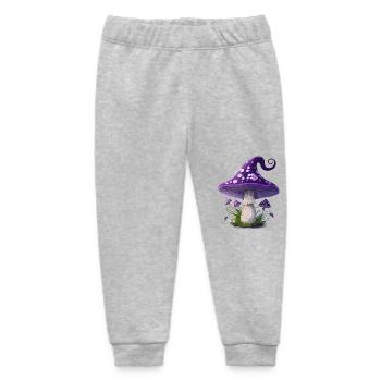 Fantasy-Pilz - Baby Organic Jogginghose Baby Tumbler von Stanley/Stella - Grau meliert - Vorne