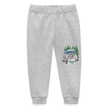 Family Mouse Forest Excursion Leisure Rat Rats - Baby Organic Sweatpants by Stanley/Stella - heather grey - Front