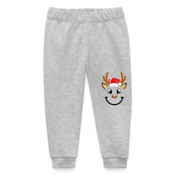 Santa Claus Reindeer Christmas Hirsch - Baby Organic Jogginghose Baby Tumbler von Stanley/Stella - Grau meliert - Vorne