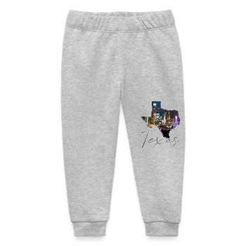 Austin Skyline in Texas State Map TX - Baby Organic Sweatpants by Stanley/Stella - heather grey - Front