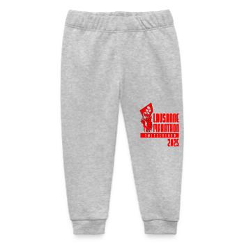 Lausanne Marathon - 2025 - Schweiz - Baby Organic Jogginghose Baby Tumbler von Stanley/Stella - Grau meliert - Vorne