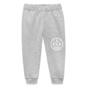Dad 2025 Vaterschaft Papa Spruch - Baby Organic Jogginghose Baby Tumbler von Stanley/Stella - Grau meliert - Vorne