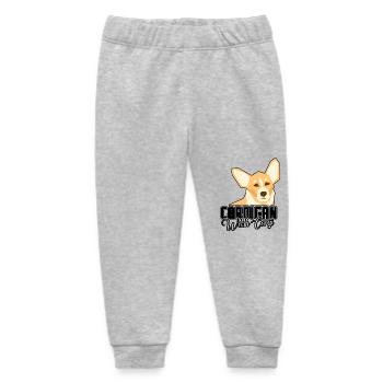 Funny Cardigan Welsh Corgi - Baby Organic Sweatpants by Stanley/Stella - heather grey - Front