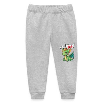 Dragon Baby Eggshell Birth Hatch Egg Kids - Baby Organic Sweatpants by Stanley/Stella - heather grey - Front