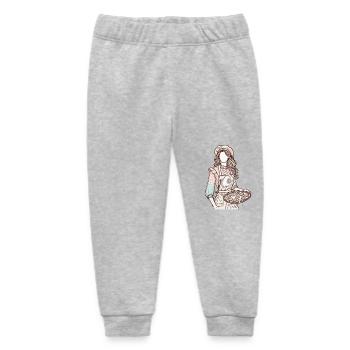 Liebevoller Bäckerin Charm - Baby Organic Jogginghose Baby Tumbler von Stanley/Stella - Grau meliert - Vorne