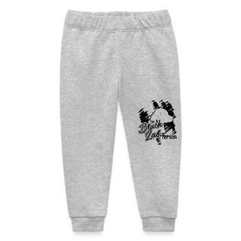 I am A Black Lab Person - Baby Organic Sweatpants by Stanley/Stella - heather grey - Front