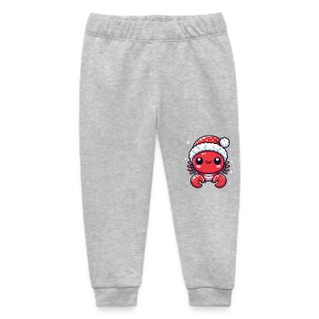 Süßer Weihnachtskrabbe Freude - Baby Organic Jogginghose Baby Tumbler von Stanley/Stella - Grau meliert - Vorne