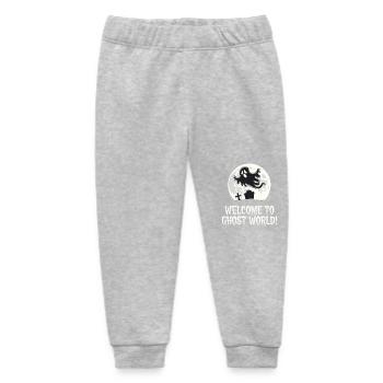 WELCOME TO GHOST WORLD - Baby Organic Sweatpants by Stanley/Stella - heather grey - Front