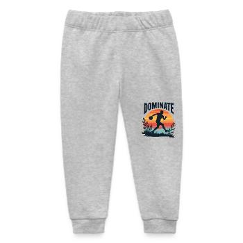 Dominate or Drown – Sporty motif for athletes - Baby Organic Sweatpants by Stanley/Stella - heather grey - Front