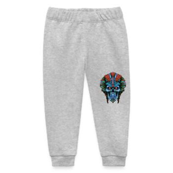 Pharaoh Skull - Baby Organic Sweatpants by Stanley/Stella - heather grey - Front