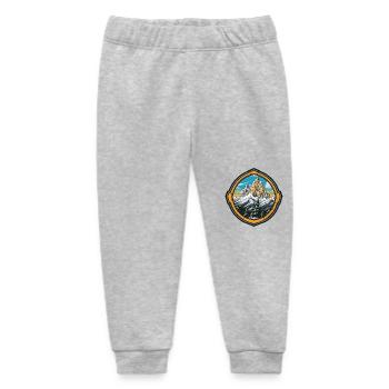 Mountains Nature - Baby Organic Sweatpants by Stanley/Stella - heather grey - Front