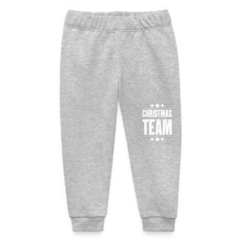 Christmas Team - Baby Organic Jogginghose Baby Tumbler von Stanley/Stella - Grau meliert - Vorne