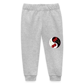 Rockabilly Kirsche Kirschen Obst Asien - Baby Organic Jogginghose Baby Tumbler von Stanley/Stella - Grau meliert - Vorne