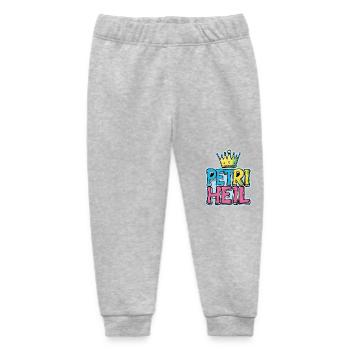 Petri Heil Fischen - Baby Organic Jogginghose Baby Tumbler von Stanley/Stella - Grau meliert - Vorne