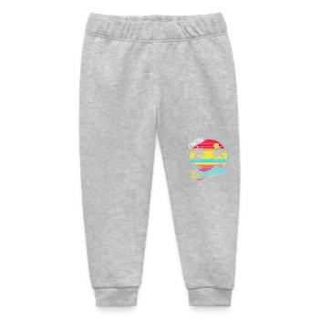 Chill Out - Summertime Retro Sunset - Baby Organic Sweatpants by Stanley/Stella - heather grey - Front