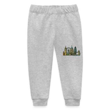 london skyline - Baby Organic Jogginghose Baby Tumbler von Stanley/Stella - Grau meliert - Vorne