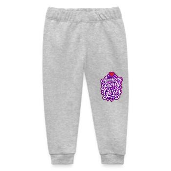 American Party Girls Theme USA - Baby Organic Sweatpants by Stanley/Stella - heather grey - Front