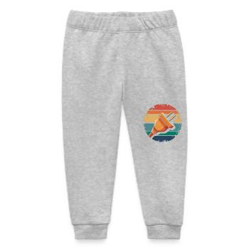 Retro Electric Plug Electrician Vintage Power Plug - Baby Organic Sweatpants by Stanley/Stella - heather grey - Front