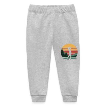 Retro Golfer Golf Swing Gifts for Golfer Players - Baby Organic Jogginghose Baby Tumbler von Stanley/Stella - Grau meliert - Vorne