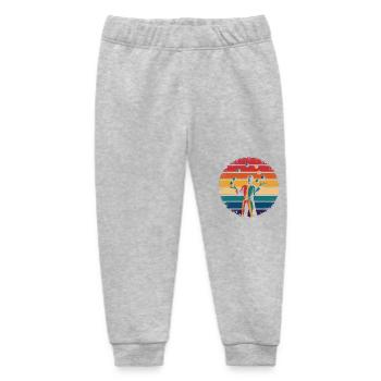 Retro Vintage Juggling Circus Performer Gifts - Baby Organic Sweatpants by Stanley/Stella - heather grey - Front