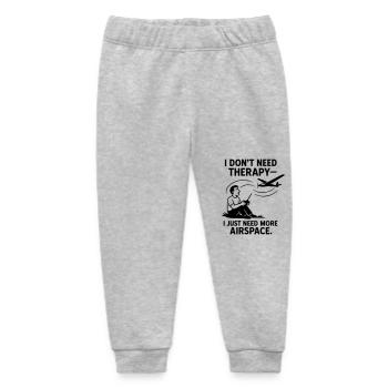 0001 NoTherapy MoreAirspace - Baby Organic Jogginghose Baby Tumbler von Stanley/Stella - Grau meliert - Vorne