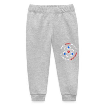 Never Trust an Atom They Make Up Everything - Baby Organic Jogginghose Baby Tumbler von Stanley/Stella - Grau meliert - Vorne