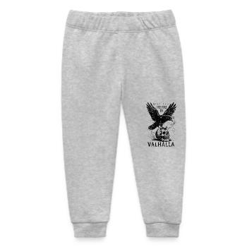 Odin Raven - See you in Valhalla - Mythology - Baby Organic Sweatpants by Stanley/Stella - heather grey - Front