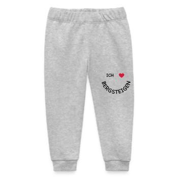 Bergsteigen - Baby Organic Jogginghose Baby Tumbler von Stanley/Stella - Grau meliert - Vorne