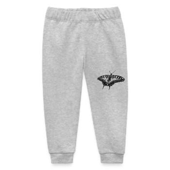 Elegant Vintage Swallowtail Butterfly - Baby Organic Sweatpants by Stanley/Stella - heather grey - Front
