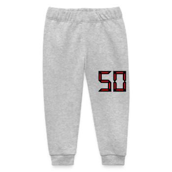 50. 50 YEARS. 50th ANNIVERSARY. BIRTHDAY 50 YEARS. - Baby Organic Sweatpants by Stanley/Stella - heather grey - Front