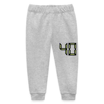 40. 40 YEARS. 40th ANNIVERSARY. 40 YEARS ANNIVERSARY - Baby Organic Sweatpants by Stanley/Stella - heather grey - Front
