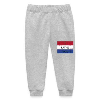 Holland / Netherlands / Pays-Bas Flag / Drapeau - Baby Organic Sweatpants by Stanley/Stella - heather grey - Front