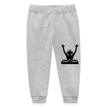 DJ Platines Soirée - Pantalon de jogging bébé bio Stanley/Stella - gris chiné - Devant