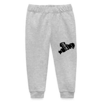 Retro Sachsen Gruss - Baby Organic Jogginghose Baby Tumbler von Stanley/Stella - Grau meliert - Vorne