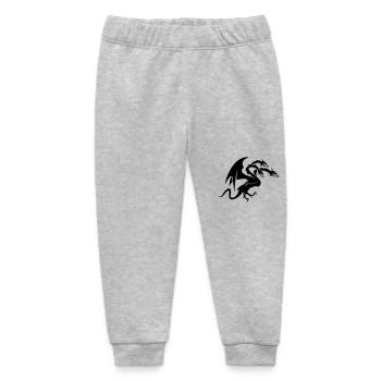 dragon 3 head - Baby Organic Jogginghose Baby Tumbler von Stanley/Stella - Grau meliert - Vorne