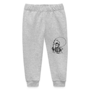 angeln spass - Baby Organic Jogginghose Baby Tumbler von Stanley/Stella - Grau meliert - Vorne