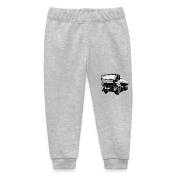 Lastwagen - Baby Organic Jogginghose Baby Tumbler von Stanley/Stella - Grau meliert - Vorne
