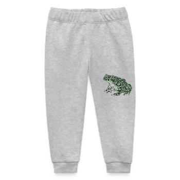 Toad Frog Graphic Aquatic Amphibian Frog Lovers - Baby Organic Sweatpants by Stanley/Stella - heather grey - Front