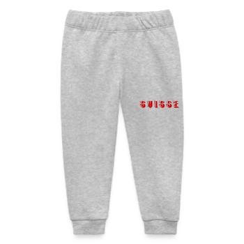 SWITZERLAND. COUNTRY - Baby Organic Sweatpants by Stanley/Stella - heather grey - Front