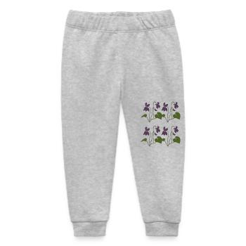 Violet 4ply - Baby Organic Sweatpants by Stanley/Stella - heather grey - Front
