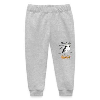 Cow Halloween Mooo - Baby Organic Sweatpants by Stanley/Stella - heather grey - Front