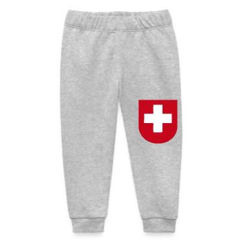 Schweizer Wappen: Stolz und Tradition - Baby Organic Jogginghose Baby Tumbler von Stanley/Stella - Grau meliert - Vorne
