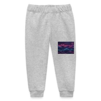 Shiny Berlin neon - Baby Organic Sweatpants by Stanley/Stella - heather grey - Front
