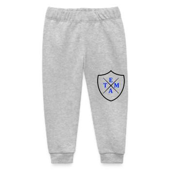 Team Crest - Baby Organic Sweatpants by Stanley/Stella - heather grey - Front