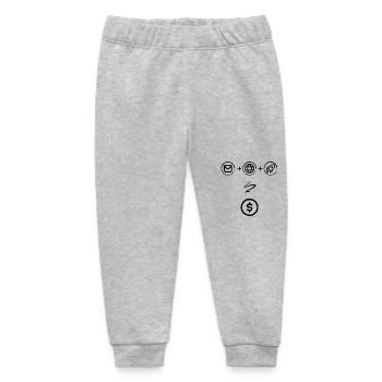 Entdecke die geheime Erfolgsformel... oder so ähnl - Baby Organic Jogginghose Baby Tumbler von Stanley/Stella - Grau meliert - Vorne