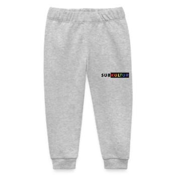 Subkultur Logo CSD#2 - Baby Organic Jogginghose Baby Tumbler von Stanley/Stella - Grau meliert - Vorne