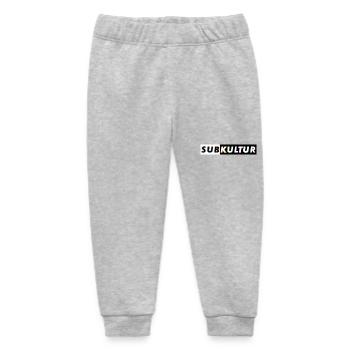 Subkultur Bass Outline - Baby Organic Jogginghose Baby Tumbler von Stanley/Stella - Grau meliert - Vorne