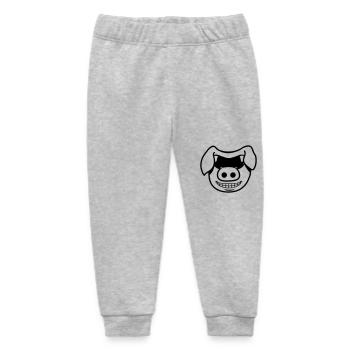 Schwein cool - Baby Organic Jogginghose Baby Tumbler von Stanley/Stella - Grau meliert - Vorne